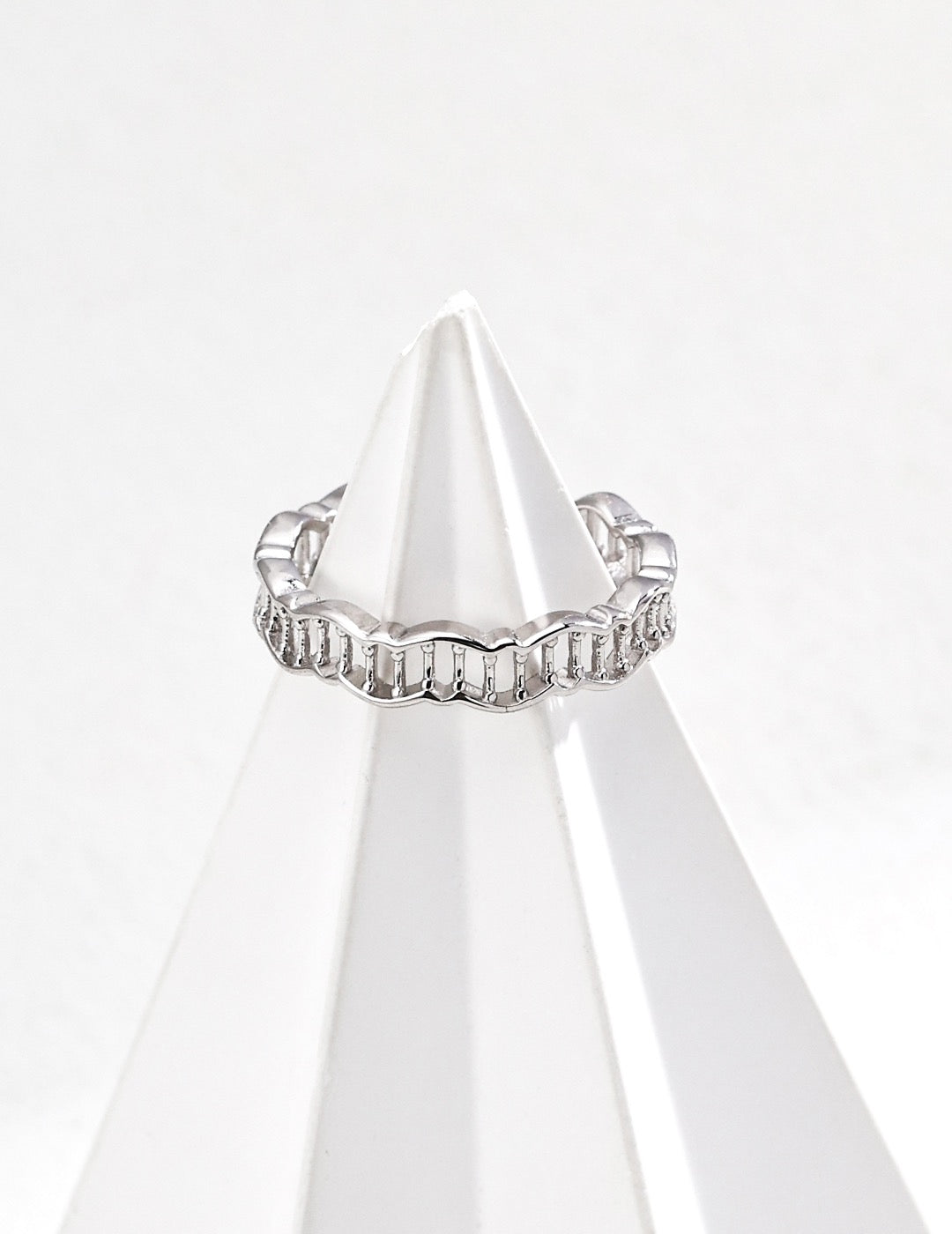 💍 S925 Sterling Silver Minimalist Open Ring – Adjustable Vintage Design