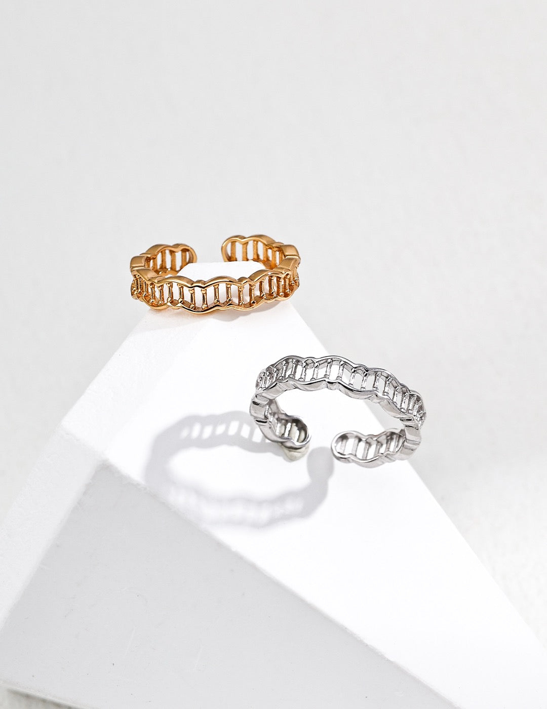 💍 S925 Sterling Silver Minimalist Open Ring – Adjustable Vintage Design