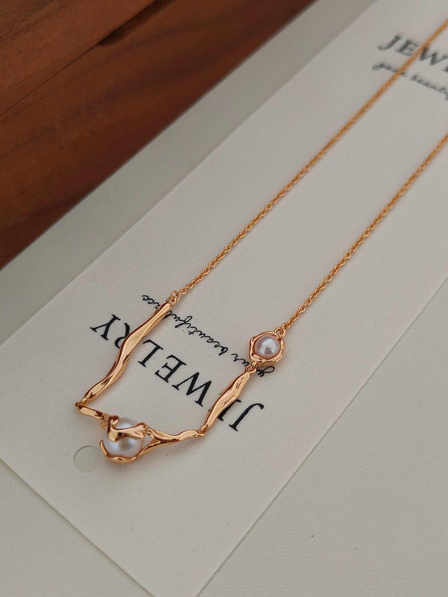 18K Gold Vermeil Freshwater Pearl Necklace – Minimalist S925 Statement Jewelry