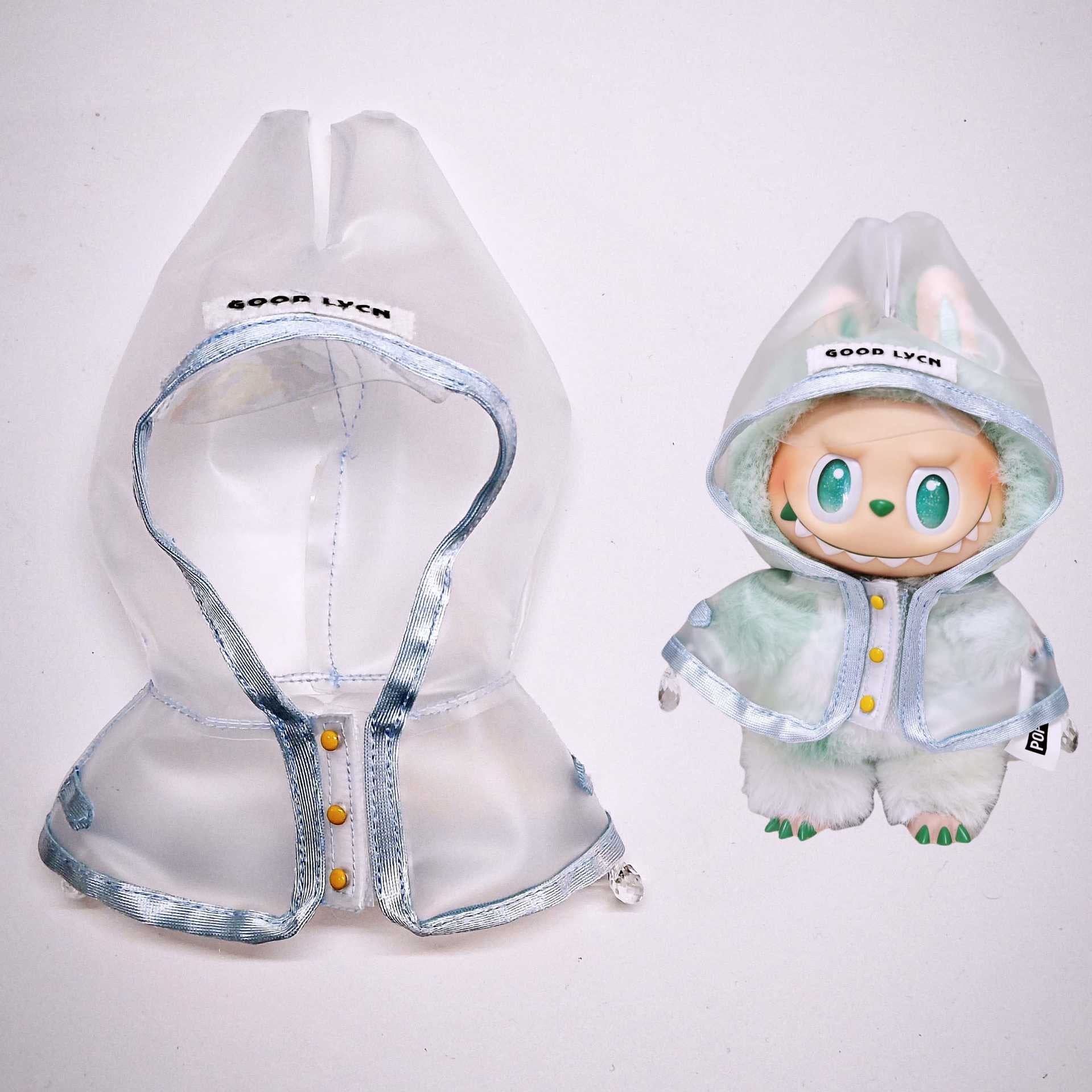 Raincoat Set for Labubu Dolls – Fits Gen 1/2/3 | Optional Shoes