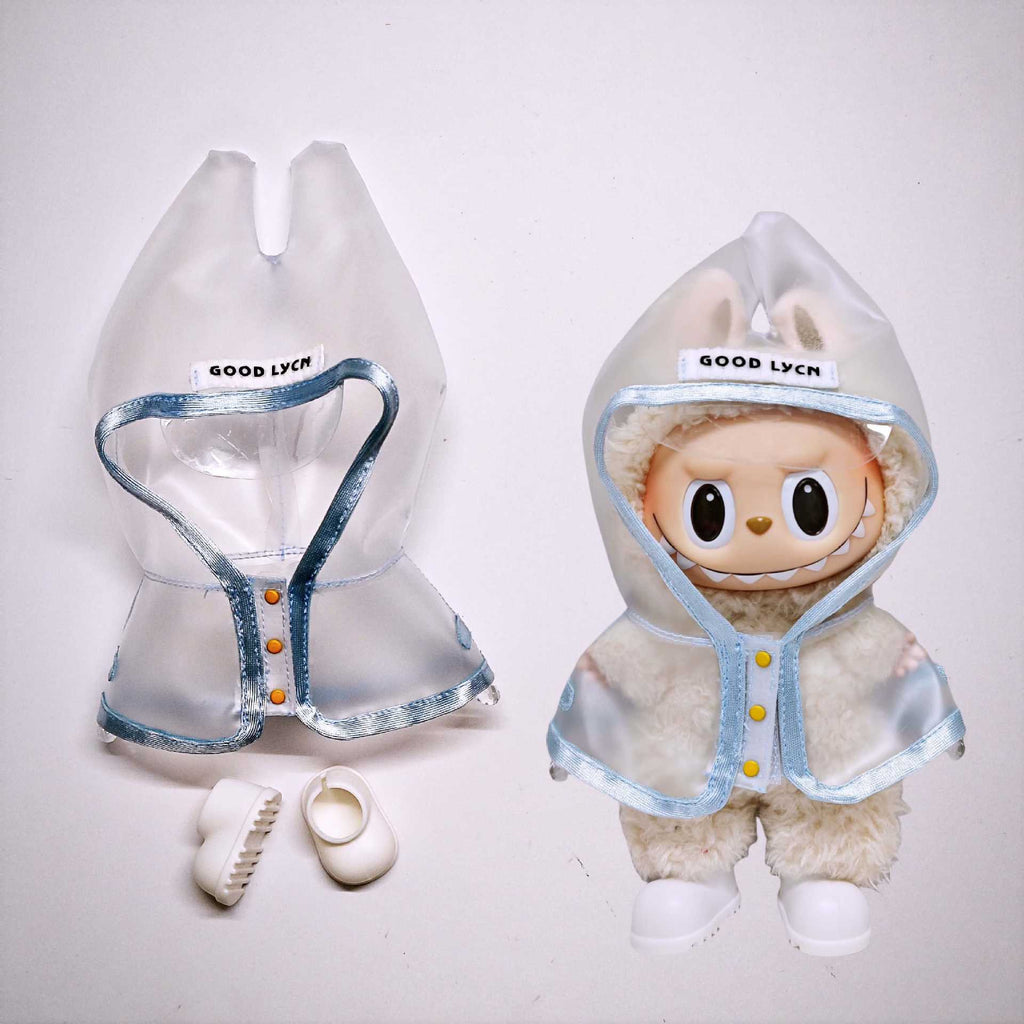 Raincoat Set for Labubu Dolls – Fits Gen 1/2/3 | Optional Shoes