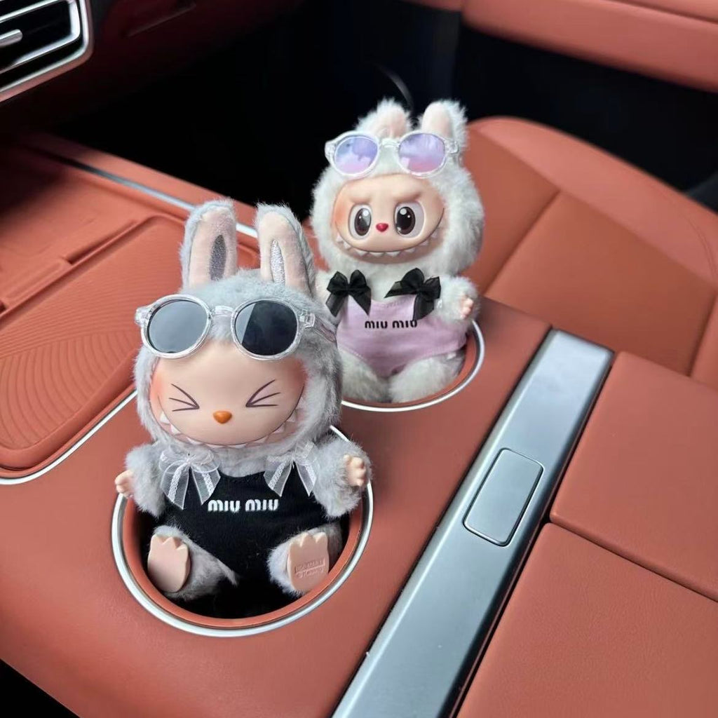 Labubu Doll Outfit – MIU MIU-Inspired Bunny Romper (No Doll Included)