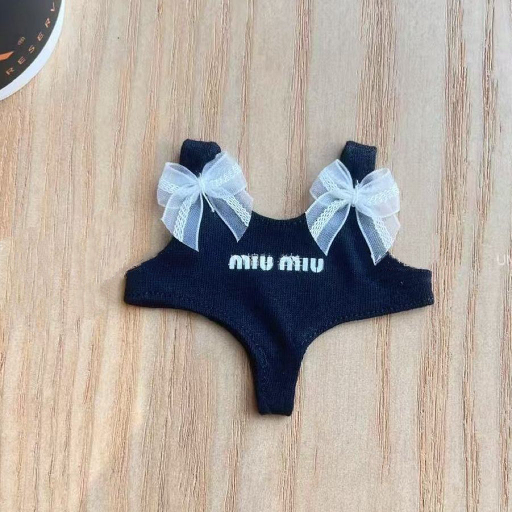 Labubu Doll Outfit – MIU MIU-Inspired Bunny Romper (No Doll Included)